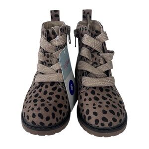 Cat & Jack Brown and Black Leopard Print Boots